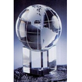 Embedded Globe With Clear Base (1 3/4"x1 3/4")